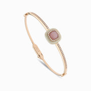 Cushion Cabochon Bangle in 18K Rose Gold, view 1